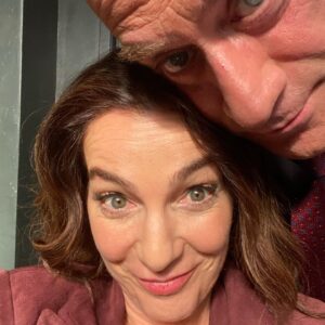 Ayelet Zurer Instagram - More than meets the eye :))
Wait, who is this??
On a fabulously fast train.
#tv #drama #CM #nbc #L&OOC