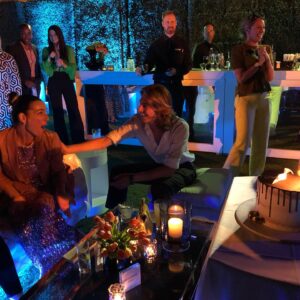 Ayelet Zurer Instagram - #MOONHAVEN  premiere in LOS Angeles at the @london  ON MY birthday!? 
I mean how fun is that?
Incredibly grateful for @amcplus support of our show and the birthday cake. 
The show will air July 7 and trust me. You don’t want to miss this Jem. 
#peterocho
@emmakatherinemcdonald 
@joemanganiello 
@dom_monaghan_ 
@amarakaran 
@kadeemhardison
@yazzminnewell 

Hair makeup @yanivkatzav
Dress @chiarabonilapetiterobe 
@