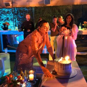 Ayelet Zurer Instagram - #MOONHAVEN  premiere in LOS Angeles at the @london  ON MY birthday!? 
I mean how fun is that?
Incredibly grateful for @amcplus support of our show and the birthday cake. 
The show will air July 7 and trust me. You don’t want to miss this Jem. 
#peterocho
@emmakatherinemcdonald 
@joemanganiello 
@dom_monaghan_ 
@amarakaran 
@kadeemhardison
@yazzminnewell 

Hair makeup @yanivkatzav
Dress @chiarabonilapetiterobe 
@