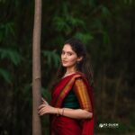 Ayraa Instagram - ☔🌹 Shot by : @p2click.in Makeup and hair : @priya_durai_makeoverartistry Wearing : @ivalinmabia