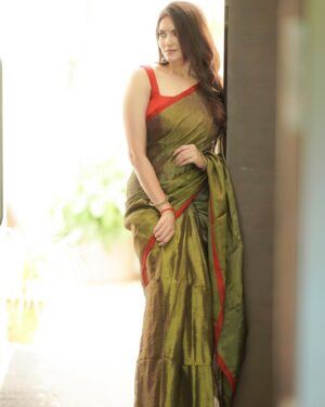 Ayraa Instagram - Happy Ganesh Chaturthi to all of you ❤️ 🙏 
Wishing you all abundance of light, love,peace,prosperity and positivity ✨🌸
Costumes - @ivalinmabia
Photographer - @camerasenthil
Makeup - @pavihairandmakeup
Hair - @artistrybyhari
Shoot Organized by @rrajeshananda