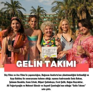 Ayşenil Şamlıoğlu Instagram - @gelintakimiflm Sky Films ve Asc Films’in yapımcılığını, Doğacan Anafarta’nın yönetmenliğini üstlendiği ve Ayşe Balıbey ile senaryosunu kaleme aldığı; oyuncu kadrosunda Seda Bakan, Şebnem Bozoklu, Ecem Erkek, Nilperi Şahinkaya, Fırat Çelik, Doğan Bayraktar, Ali Yoğurtçuoğlu ve Mehmet Günsür ve Ayşenil Şamlıoğlu’nun olduğu “Gelin Takımı” sete çıktı. 🤩

“Gelin Takımı” 18 Ekim’de sinemalarda izleyiciyle buluşacak. 🎬