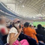 Ayumi Hirodo Instagram - #ヒロドのとらほー日記 ようこそタイガース観戦ツアーへ、ももちゃん🍑✨ 野球観戦行きましょうって声かけてくれてありがとう😍 ホーム甲子園とまではいかなくても、応援のボリュームはビジターと思えないほどでした！特にチャンステーマの時のももちゃんのリアクション🤣「こんなに声量大きいんですか？！」 スポーツの現場に声が戻ってきて、心が満たされた気がします！ 生とらほー！叫べてよかった🐯 #ビッグフライ大山さん #伊藤投手のナイスピッチ #ノイジーの意地 #岩崎さんの静かな闘志 #ヒロドのこべや　。
