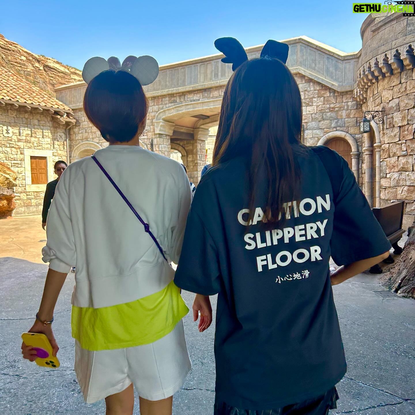 Ayumi Hirodo Instagram - 中2日くらいでディズニー行く人と中何年くらいぶりにディズニー行く人が一緒だったとしても、楽しい場所でした✨🏰 若槻さんが一週間前からスケジューリングを計画してくれて、散歩の時間も作ってくれて、ランチも予約してくれました、、、だから少しでも役に立ちたくて並んでる時に何度も「グミいります??」って言っても全部断られたのは、いい思い出✌️ このクラスになると、1人で園内の人に手を振るんだな〜って勉強になった✌️トラを見つけると走っていっちゃうのは仕方ないです🐯 また連れて行ってくれますように。 #夢の国