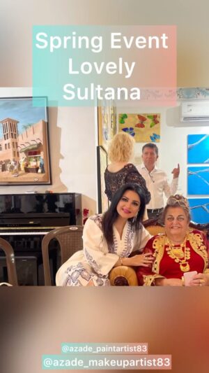 Azadeh Porbaha Instagram - #international #artgroup #exhibition presented by lovely dear @sultanakaxim ♥️
@azade_makeupartist83 
@azade_paintartist 
#هنر #نقاشی#گالری #نمایشگاه_نقاشی 
#freelancemakeupartist 
#مكياج_عروس