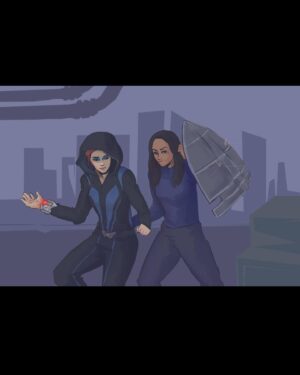 Azie Tesfai Instagram - Dansen ❤️🌈 
Thank you for all of the fan art! #happypride 
What’s your favorite Dansen moment? 
Love you Chy! @chy_leigh 💕
