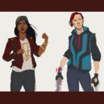 Azie Tesfai Instagram - Dansen ❤️🌈 Thank you for all of the fan art! #happypride What’s your favorite Dansen moment? Love you Chy! @chy_leigh 💕