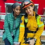 Azie Tesfai Instagram – I took almost two years off from taking any acting jobs to focus on some incredible writing and development projects (exciting updates on that soon!;)), but when @tessasimages and @jainaleeortiz call and ask you to join the cast of #station19 you say YES. One of the best and most fun experiences working with friends. Hope you guys enjoyed the episode last night, next week’s episode gets even more INSANE. Loved these humans and this experience. 🥰
Also the last two photos were Jaina and I meeting on a show called Rosewood 9 years ago, she’s one of my closest gfs now so we had to recreate the photo once back at work together again🙌🏾💛