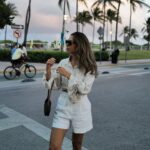 Bárbara Corby Instagram - Just love sunsets and palm trees 🌴 @almande.label #miamibeach #almandesummer