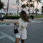 Bárbara Corby Instagram - Just love sunsets and palm trees 🌴 @almande.label #miamibeach #almandesummer