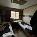 Bab Buelens Instagram – first time i slept on a ferry ⛴️ (i do get seasick sometimes & i’m not a big fan of big boats so felt a bit tense at first but ended up loooooving it (probably also thx to motion sickness pills) and had such a great night of sleep together in our tiny cabin 🐕‍🦺👫 if you don’t expect a cruise when taking the ferry: 10/10 would recommend)