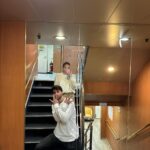 Bab Buelens Instagram - first time i slept on a ferry ⛴️ (i do get seasick sometimes & i’m not a big fan of big boats so felt a bit tense at first but ended up loooooving it (probably also thx to motion sickness pills) and had such a great night of sleep together in our tiny cabin 🐕‍🦺👫 if you don’t expect a cruise when taking the ferry: 10/10 would recommend)