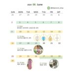 Bae Yoon-jung Instagram - 6월 스케줄🩵