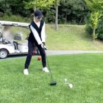 Baek A-yeon Instagram - 즐거운 골프⛳️ 마지막은 가마할아범,,😂 #골프