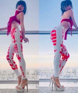 Bai Ling Instagram - #happynewyear my love👍💖😋
Bai Ling’s #manifestation Goddess 女神 #leggings is out in my fashion shop, click link in my bio. When you have the thoughts, believe in it, own it, that’s how you #manifest.

#2024 in 2days, what do you want for #newyear ? Click link in my bio get one of those positive cookie message shirt, pants from my #fashionshop also hot2024  #calendar @bailinghollywoodpopularshop @quarantineromancee 

10pics which one do you like? I am wearing my own #design #fashion #legging ,feel so happy beautiful in it, the material is really soft comfortable , not only that but the energy in it, the written words on my legging in #english #chinese of  #Goddess #女神 .Only by believe who we are, then we will be.

We women are all Goddess, created by beautiful #universe , I am saying it not in arrogant way, but the very nature of who we really are, the force create the world, the rare magic that create anything that we #desire 

I grow up in #china , our culture is to be modest , but my nature keep pushing me to believe challenge that I am better than society asked me to be.

So by wearing this legging I feel powerful happy, this is the reason I created it, to own the power proudly admitting who we really are.

Lately everyone is talking about #manifestation ? What is it? How to do it? This is how: By having the thoughts believe in it firmly first.

Cookie: When you are discover who you are, when you are discovering your power, You don’t feel comfortable at 1st, What to do? Just find a way lightly to approaching it, for example by wearing a shirt says: Luck is with me or it is my lucky day, or I am your goddess, gradually you will feel it’s energy of the words, then by two weeks You will feel the #confidence to tell your friends what’s on the shirt , then your mind will begin to adopt the very idea of what you have been wearing for the past two weeks.

Love  from #bailingfashionlineshop 😛👍💖 there are many shirts carries my magic positive cookies messages will help you find your confidence. 

In hotel watching beautiful sunset over sea.

#bailingmovie #bailingfashion #白靈 
白靈電影 #白靈時尚 #白靈的小蠻腰 #白靈品牌 #bailingbeautysecret #hollywood #healthylifestyle #positivevibes