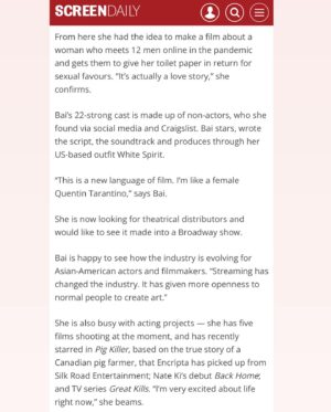 Bai Ling Instagram - How come my previous post disappeared ? Someone can tell me? Wow someone hacked into my account?

10pics just reposted . And I am going to a #premiere now in #hollywood from #afm will add text later 🧻💖😛

But Do you have #toiletpaper ? Love the title 🤣🧻👏💖🎞💋🛁💃

Those pics are #elegant and #classy #tastefully agreed ?

Cookie: Only beautiful thoughts, good heart, and positive energy and kindness in someone’s being , and express them daily , will then attract more of all those beautiful things and qualities into ones life and world. 

Love from #hollywood 🌹❤️🎞💋🎬🛁🎸🎼💰🧻

#bailingmovie #elegance #grace #filmmaking #filmmakers #bailingfashion #白靈 #白靈電影 #白靈時尚 #白靈導演處女作#directorialdebut #film #myquarantineromancewithtoiletpaper #我和衛生紙的隔離戀情 #comedy #romanticcomedy #screendaily #fashion #style #glamour #virulpost🤟🤙 #positivevibes #healthylifestyle
