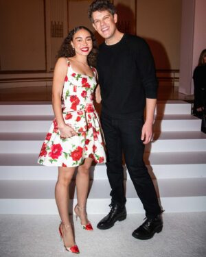 Bailey Bass Instagram - First Fashion Week show🌹@nyfw 
Growing up modeling, it is an absolute dream come true to be a part of New York fashion week✨ I am so so proud to be from NYC so to start my fashion week journey off in my favorite city, supporting an amazing brand was so special. 
Thank you @carolinaherrera for a lovely morning and inviting me to my first Fashion Week show, and super congrats to @wesgordon 🤍

@carolinaherrera @baibaijewelry 
Hair: @hairbycassy 
Makeup: @karinamilan__ 
Nails: @tatiananigay 
Skin: @aisoul_inc 

#nyfw #carolinaherrera