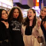 Bailey Bass Instagram - Had the honor of sitting on a panel after the @suffsmusical show with these lovely ladies. Lead by @theconversationalist @sophieberen , we talked about the importance of voting and why our voices matter🌟 Check out @internshipgirl and @cheyenne.l.hunt instas. Their stories and fight are inspiring🌸 I know politics can be a scary, intimidating, and frustrating topic but, with education comes power and it’s so vital that we harness it for our good #allamericanbitch p.s. shout out to the female grip on the set of IWTV S1 that gifted me this shirt. So many crew jobs on set are dominated by men, so seeing you on set was always empowering.
