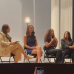 Bailey Bass Instagram - Had the honor of sitting on a panel after the @suffsmusical show with these lovely ladies. Lead by @theconversationalist @sophieberen , we talked about the importance of voting and why our voices matter🌟 Check out @internshipgirl and @cheyenne.l.hunt instas. Their stories and fight are inspiring🌸 I know politics can be a scary, intimidating, and frustrating topic but, with education comes power and it’s so vital that we harness it for our good #allamericanbitch p.s. shout out to the female grip on the set of IWTV S1 that gifted me this shirt. So many crew jobs on set are dominated by men, so seeing you on set was always empowering.