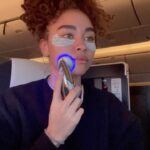 Bailey Bass Instagram - During the @avatar press tour I tested out this travel skin care routine because I get painful blemishes that take daysss to go away EVERY time I travel…but this time, I didn’t. The biggest tip from my lovely aesthetician at @aisoul_inc was to SWITCH MY MASKS every 2 hours. This is the one step of my Traveling Skin Care Routine I never skip🤍 Then I wipe my face with a hypoallergenic MAKE UP WIPE and I love a great cooling EYE MASK. I follow that up, using the @snatchedbypaulyblanch TOOL, which helps prevent blemishes and redness. I use my go to ACNE SERUM from @rodanandfields @alesya.iggy which thankfully is under 4fl oz. I end the routine by brushing my brows and adding lip balm. ALSO, I really try to drink loads of water💋 #skincareonthego #travel