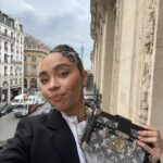 Bailey Bass Instagram – Thanks a million to @louisvuitton 🔓🤍
It was an absolute honor to attend such a fabulous show. @nicolasghesquiere you’re brilliant!! 
AND I got to attend with mama. 
#louisvuitton #parisfw