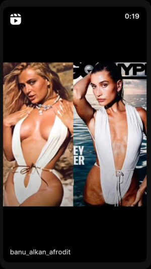 Banu Alkan Instagram - BANU ALKAN #HAİLEYBİEBER YİNE MAYOMUZ HAİLEYBİEBER  TARAFINDAN TAKLİT EDİLDİ ❤️İstanbul #paris #london #dubai #india #newyork @banualkanresmi @haileybieber