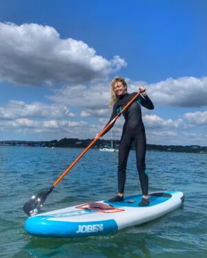 Bar Paly Instagram - First time #PaddleBoarding 🌊 🏄‍♀️ ☀️ I think I got the hang of it 🤔🤪