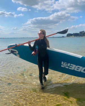 Bar Paly Instagram - First time #PaddleBoarding 🌊 🏄‍♀️ ☀️ I think I got the hang of it 🤔🤪
