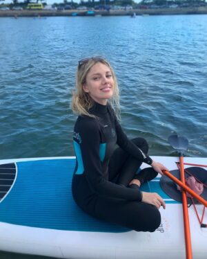 Bar Paly Instagram - First time #PaddleBoarding 🌊 🏄‍♀️ ☀️ I think I got the hang of it 🤔🤪