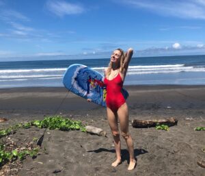 Bar Paly Instagram - I was today years old when I tried #BoogieBoarding for the first time… & now I feel I’ve missed out on so many years of tiny wave riding 😂🌊😅#BetterLateThanNever