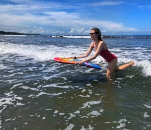 Bar Paly Instagram - I was today years old when I tried #BoogieBoarding for the first time… & now I feel I’ve missed out on so many years of tiny wave riding 😂🌊😅#BetterLateThanNever