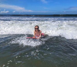 Bar Paly Instagram - I was today years old when I tried #BoogieBoarding for the first time… & now I feel I’ve missed out on so many years of tiny wave riding 😂🌊😅#BetterLateThanNever