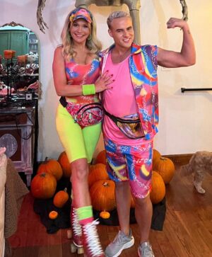 Barbara Alyn Woods Instagram - My perfect Ken for the night! 💪🏼itsjoemclean !!! 🧡🧡🧡🧡🧡