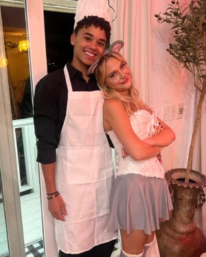 Barbara Alyn Woods Instagram - My perfect Ken for the night! 💪🏼itsjoemclean !!! 🧡🧡🧡🧡🧡
