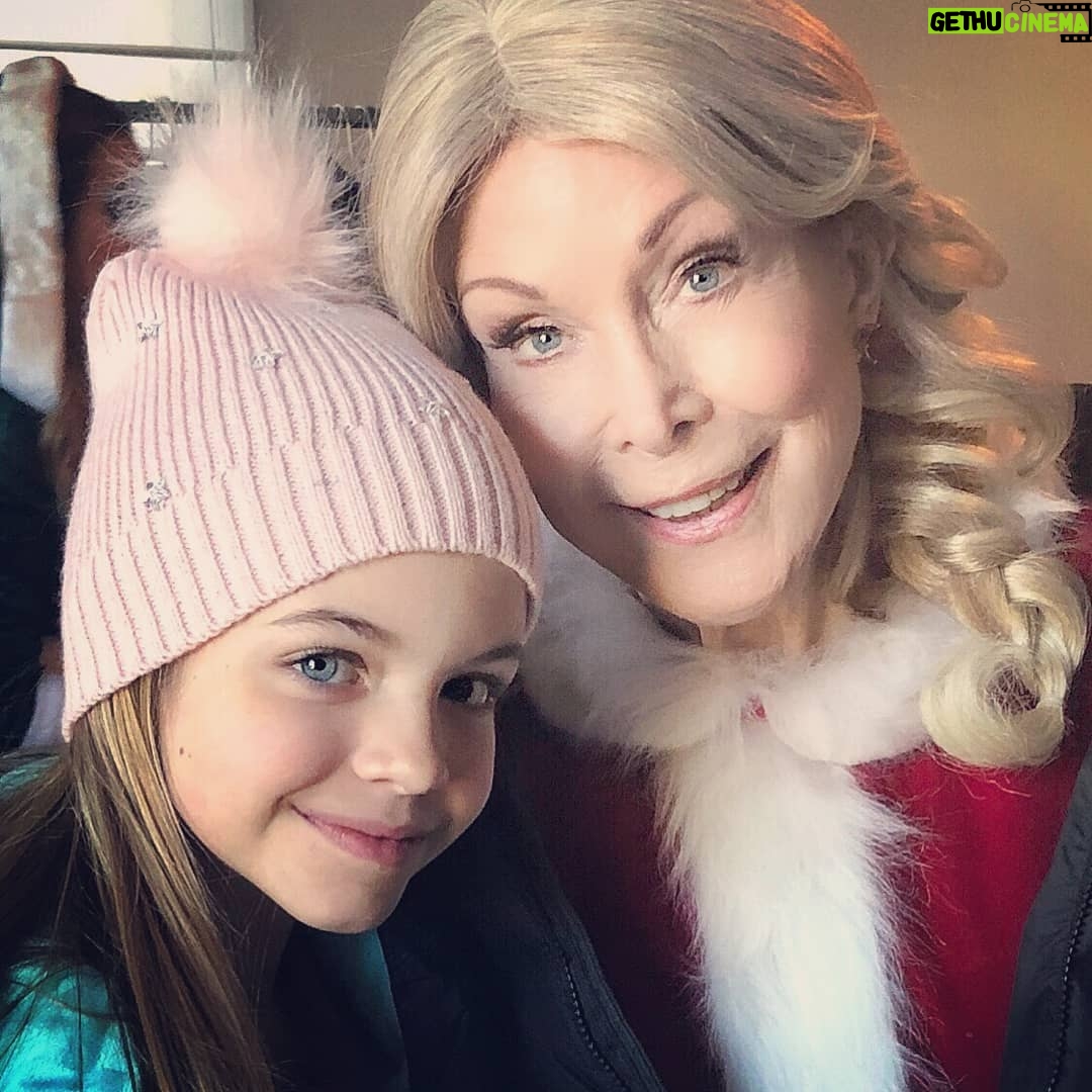 Barbara Eden - 6.3K Likes - Darling Rhys (one of my costars) and I on set. -B #behindthescenes #christmasmovie #work