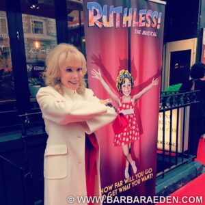 Barbara Eden Instagram - I had a wonderful time at Ruthless The Musical in London! Great show! XO -B