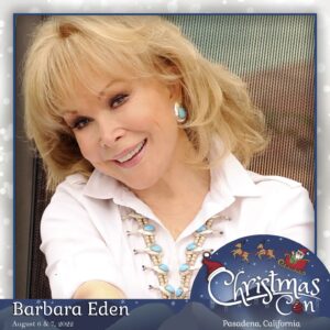 Barbara Eden Instagram - Surprise! I will be making an appearance Saturday and Sunday (August 6-7) in Pasadena, California at the Pasadena Convention Center for ChristmasCon with @thats4ent !

Stop by my corner at the convention for autographs, photos and a Q&A panel! Tickets are on sale thru www.Thats4Entertainment.com 

I hope to see you there! -B