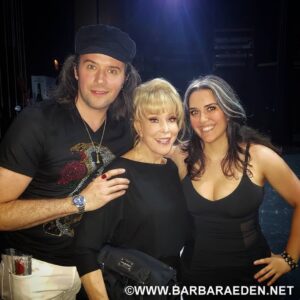 Barbara Eden Instagram - At home, unwinding after a wonderful theatre tour of Love Letters with Barry Bostwick. 
One of my favorite moments this tour was getting to spend quality time with two of my dearest, closest, and talented friends @pattersonlundquist & @idreamofjacki. We always have so much fun together! Here's a photo of the three of us taken backstage at one of my shows. -B 
#celebrity #loveletters #theatre #BarbaraEden #idreamofjeannie #harpervalleypta #backstage #behindthescenes #actorslife