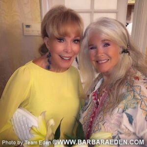 Barbara Eden Instagram - It was so nice to catch up with Connie Stevens! Connie and I went with Bob Hope to the Persian Gulf to perform for our troops on Christmas. It was so much fun catchingnup with Connie. Sharing warm memories of my son Matthew who went with us, Connie, Bob, Phyllis Diller, Lee Greenwood.. good times entertaining all our brave men and women in uniform. -B