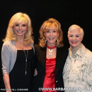 Barbara Eden Instagram - I had a wonderful time catching up with Loni and Shirley a week back. -B #BarbaraEden #lonianderson #shirleyjones #idreamofjeannie #wkrpincincinnati #thepartridgefamily