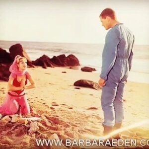 Barbara Eden Instagram - Happy Anniversary to "I Dream of Jeannie!" September 18th 1965 Captain  Nelson discovered her and five years of silly antics ensued. Though this photo was taken in December 1964 when we filmed the pilot episode. It was soooo cold that day on Zuma Beach at Point Dume in Malibu. It took everything in me not to shiver and shake while the cameras were rolling! I had no idea that all these years later that mischievous little creature would still be here over my shoulder, in pink! She's so easy to live with. I am so blessed to have been given such a charming and darling character who has withstood the test of time. With Larry Hagman's impeccable timing, Hayden Rorke's calm and flawless professionalism and Bill Daily's slapstick knack with improv the part of "Jeannie" for me was a dream role. I am so grateful for the love and support so many of you have shown me and the positive impact we all had on so many of you through the years. Here's to "I Dream of Jeannie!" Where I, the girl in the bottle got to play "spin the astronaut!" All my love, Barbara Eden (Coming to you from the wilds of Africa!)