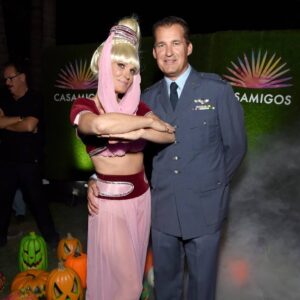 Barbara Eden Instagram - I hope everyone had a wonderful Halloween! I loved seeing my feed full of such fun costumes. I particularly loved seeing @MollyBSims & Scott Stuber keeping the Jeannie & Major Nelson magic alive at this year's Casamigos Halloween Party! What a fun looking party! Hopefully I'll get to attend next year with Jon, @idreamofjacki, & @PattersonLundquist. xo -B