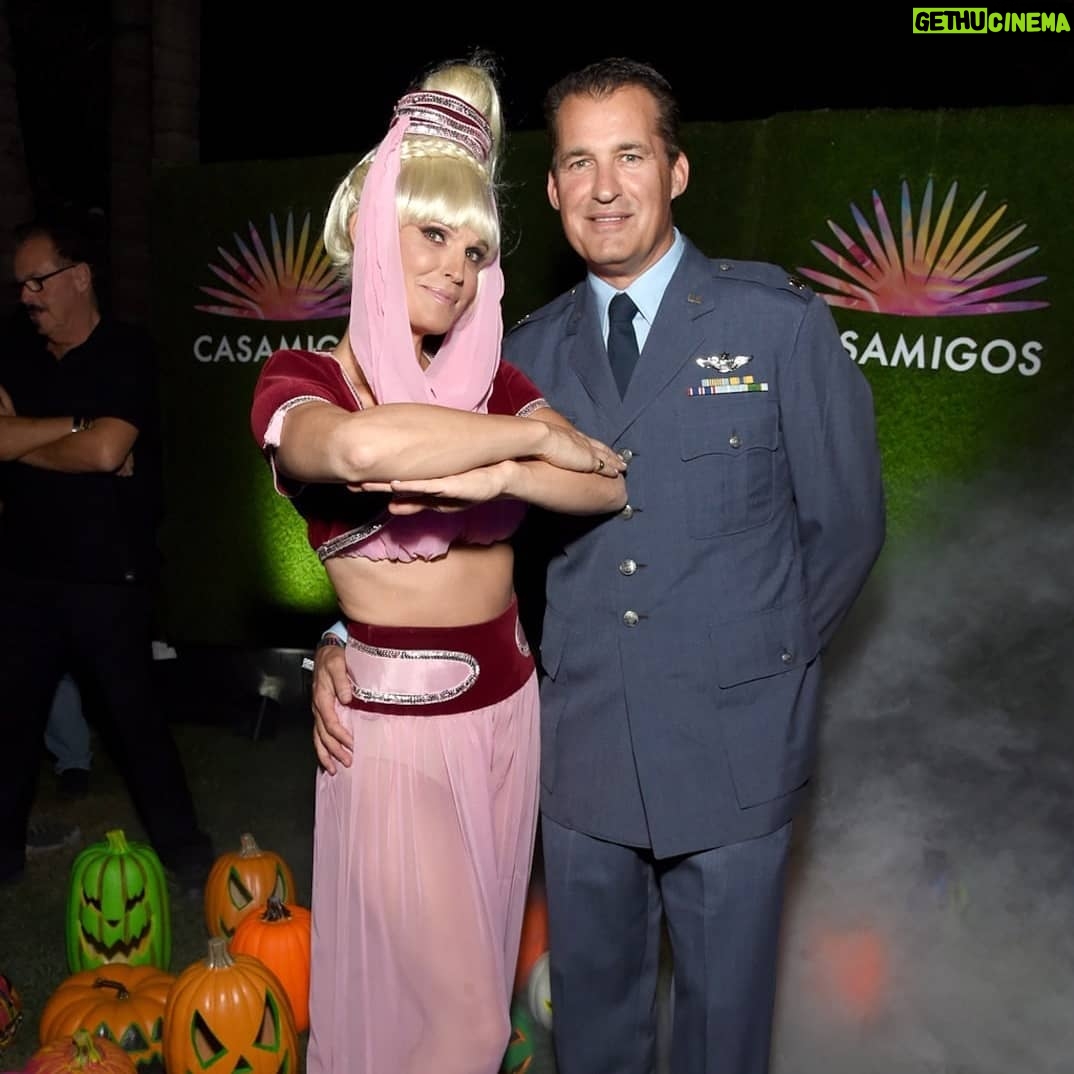 Barbara Eden - 6.4K Likes - I hope everyone had a wonderful Halloween! I loved seeing my feed full of such fun costumes. I particularly loved seeing @MollyBSims & Scott Stuber keeping the Jeannie & Major Nelson magic alive at this year's Casamigos Halloween Party! What a fun looking party! Hopefully I'll get to attend next year with Jon, @idreamofjacki, & @PattersonLundquist. xo -B