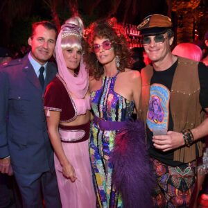 Barbara Eden Instagram - I hope everyone had a wonderful Halloween! I loved seeing my feed full of such fun costumes. I particularly loved seeing @MollyBSims & Scott Stuber keeping the Jeannie & Major Nelson magic alive at this year's Casamigos Halloween Party! What a fun looking party! Hopefully I'll get to attend next year with Jon, @idreamofjacki, & @PattersonLundquist. xo -B