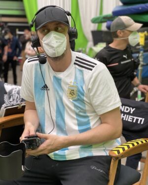 Bárbara Muschietti Instagram - Happy Independence Day dear Argentina. Today 9th of July we show our colors on set. Also, on  Sunday, we are going to beat Brazil @rudymancuso. 🇦🇷 Feliz 9 de Julio, queridos! Hoy nos ponemos la camiseta en el set. También, Sábado a la noche/ Domingo le ganamos a Brazil 😉
