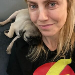 Bárbara Muschietti Instagram - Happy #nationaldogday to all dog lovers.  Thank you baby Chancho for  every day and night spent with you. Thank you #arthurphillips for putting Chanch in my hands and heart.