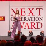 Barbara Meier Instagram - Diese Woche durfte ich die ersten Next Generation Awards der Mediengruppe Österreich moderieren. Es hat unglaublichen Spaß gemacht und ich durfte tolle Talente der neuen Generation kennenlernen! Danke an mein tolles Team und die wirklich angenehme Arbeit ☺️ @jenny.magin @oe24.at Styling by @themikeyork Schmuck @bucherer Outfit @tomford Schuhe @humanicshoes Agent: @drbinh 😎 Photos: (c) Philipp Lipiarski & Johannes Kernmayer