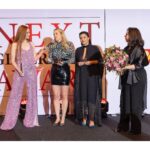 Barbara Meier Instagram - Diese Woche durfte ich die ersten Next Generation Awards der Mediengruppe Österreich moderieren. Es hat unglaublichen Spaß gemacht und ich durfte tolle Talente der neuen Generation kennenlernen! Danke an mein tolles Team und die wirklich angenehme Arbeit ☺️ @jenny.magin @oe24.at Styling by @themikeyork Schmuck @bucherer Outfit @tomford Schuhe @humanicshoes Agent: @drbinh 😎 Photos: (c) Philipp Lipiarski & Johannes Kernmayer