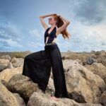 Barbara Meier Instagram – 🌬️
#windy #redhead #vacation #agentprovocateur #mummy