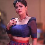 Bavithra B Instagram - Favourite one Outfit @oshinanil Photography @s.a_arun_ #misssouthindia2017 #misssouthindia #suntv #suntvanchor #ranjithame #ranjithameonsuntv #singapenne #singapenneonsuntv #bavithra #singapennemithra